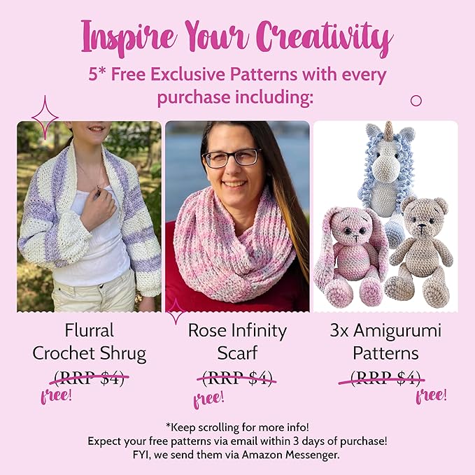 Chenillique Velvet Chenille Yarn for Crocheting, 4-Pack (856Yds / 400G), Free Patterns, Beginners Friendly - Soft Baby Yarn for Knitting Baby Blanket - #4 Medium Worsted Weight - Beach Sand