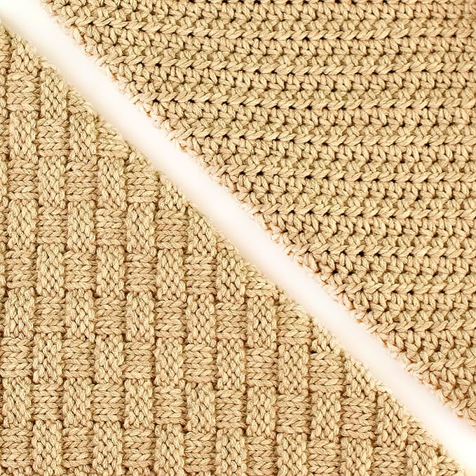 Cotton Bliss Soft Cotton Blend Yarn for Crocheting, 4-Pack (640Yds / 400G), Free Patterns, Beginners Friendly - #4 Medium Worsted Weight Yarn for Baby Blanket - Burnt Sandalwood