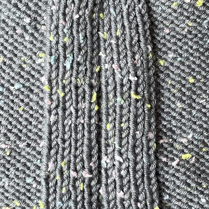 Tweed Twinkles Soft Baby Yarn for Crocheting, 8-Pack (696Yds / 400G), Free Patterns - Acrylic Baby Blanket Knitting Yarn with Flecks - Size 3 DK Light Worsted Weight - Koala Grey