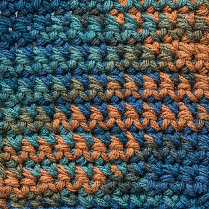 Lily Sugar'n Cream 100% Cotton Yarn 6-Pack Bundle with Bella's Crafts Stitch Markers (Capri Mix)