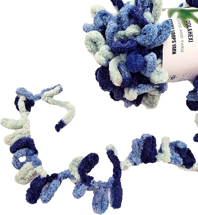 DDL&HEXI 3 of Loop Yarn Finger Knitting Yarn (112)