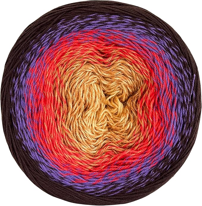 YarnArt Flowers – Gradient Cotton Acrylic Blend, 250g (8.8 oz), 1094 yds, Lightweight Sport Yarn for Crochet, Knitting, Shawls, Summer Projects (265)