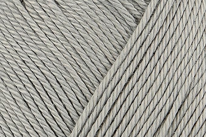 5 Skein/Pack Schachenmayr (SMC) Catania Originals Yarn, Each Ball 1.76 Oz (50gr) / 136 Yards (125 m), 100% Mercerized Cotton for Knitting and Crochet Yarn, Sport Weight, 172 - Silver