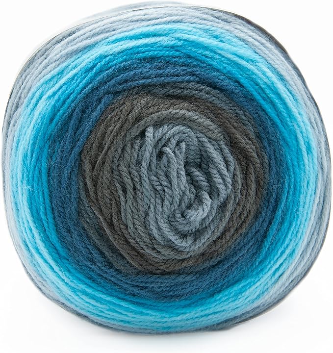 Lion Brand Yarn, Mandala DK Lightweight Yarn for Knitting, Crochet, and Crafts, Spirit, 3 Pack, Self-Striping Acrylic Fiber for Baby Blankets, Multicolor Shawls and Variegated Cardigans