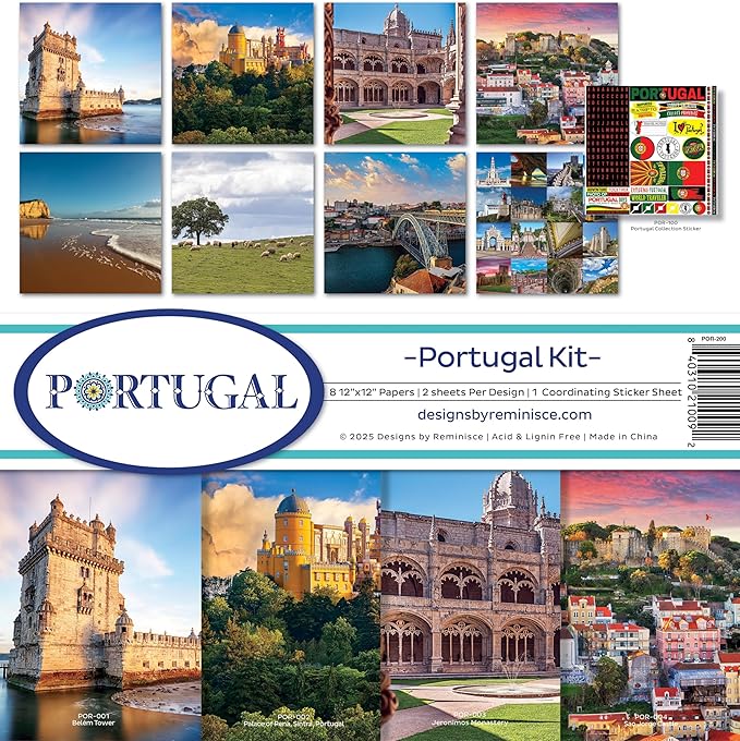 Reminisce Portugal Scrapbook Collection KIT