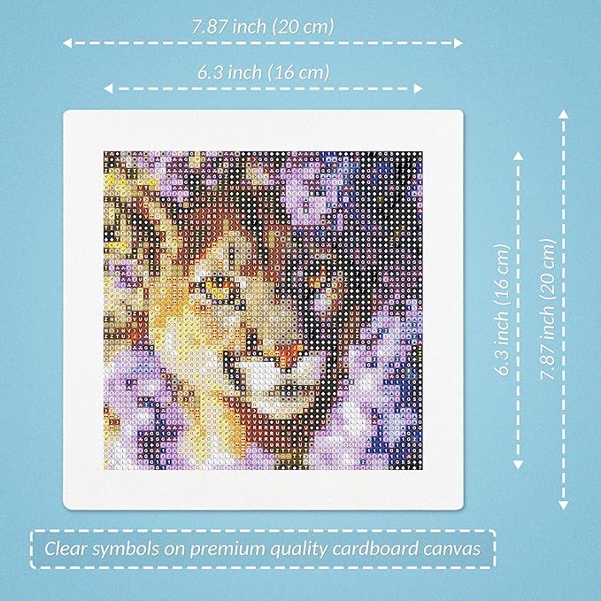 LuwoArte 6 Pack Diamond Painting Kits for Adults – Featuring Majestic Wild Cats Designs – Full Drill DIY Paint Gem Art – Brilliant 5D Diamond Painting Kit – Relaxing Craft for Home Wall Décor