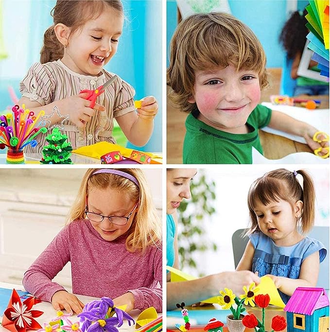 YITOHOP Arts and Crafts Supplies for Kids -1000+ pcs Art Craft kit in Carrying Travel Box for Toddlers Ages 4+ DIY Crafting School Kindergarten Project Activity- Ideal Holiday Gifts