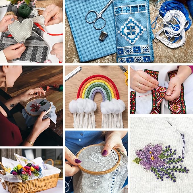 lovimag embroidery thread floss 60 colors skeins friendship bracelet string making bracelets cross stitch kit supplies thin yarn sewing patterns cotton strings crochet braces wrap rainbow crafts