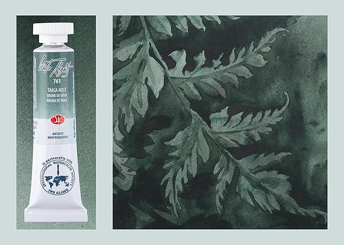 WHITE NIGHTS Extra Fine Artists Grade Watercolors Forest Set 3 * 10ml Tubes Granulating Colors by Nevskaya Palitra