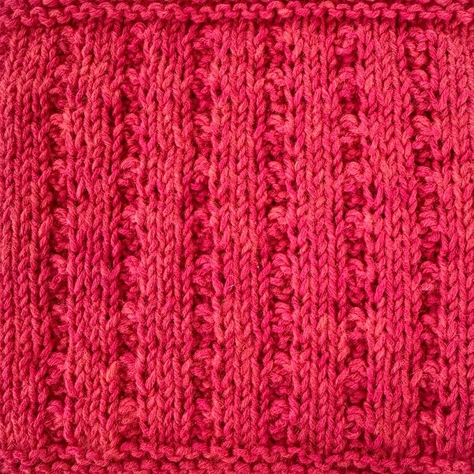 Cotton to The Core Cotton Yarn for Crocheting, 6-Pack (852 Yds / 300G), Free Patterns, Beginners Friendly - Soft Baby Yarn for Knitting - 3 DK Light Worsted Weight - Watermelon Red