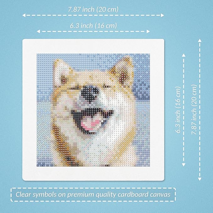 LuwoArte 6 Pack Diamond Painting Kits for Adults – Cute Dogs-Themed Diamond Art Kits – DIY Full Drill Paint Gem Art for Adults – Brilliant 5D Diamond Painting Kit – Relaxing Craft for Home Wall Décor