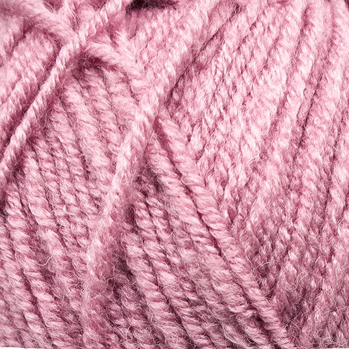 Estako Star-Worsted Yarn - 75% Acrylic 25% Wool - Soft Medium Weight #4-100g (3.52oz) - 170m (186yds) - Crochet & Knitting Yarn (43142 - Rose)