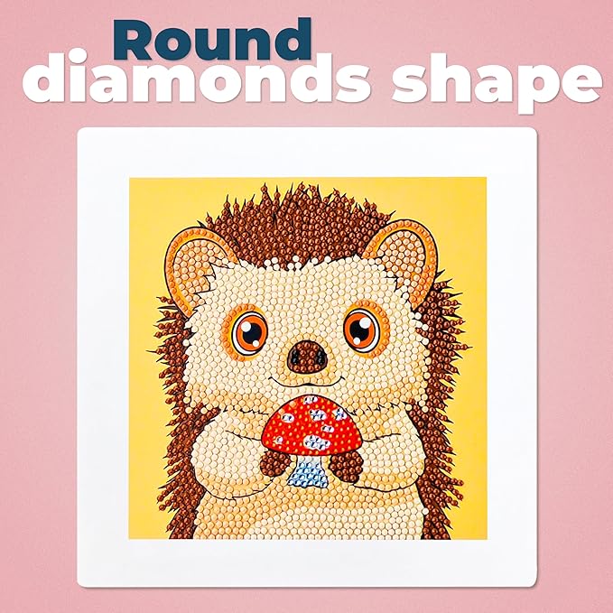 LuwoArte 6 Pack Diamond Painting Kits for Adults – Cute Animals-Themed Diamond Art Kits–DIY Full Drill Paint Gem Art – Brilliant 5D Diamond Painting Kit for Adults – Relaxing Craft for Home Wall Décor