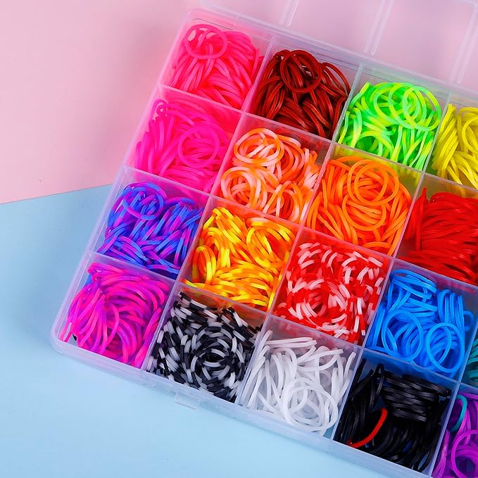 JIYAKO 2000+Rubber Band Bracelet Kit, Loom Bracelet kit,Bracelet Making kit,Friendship Bracelet kit
