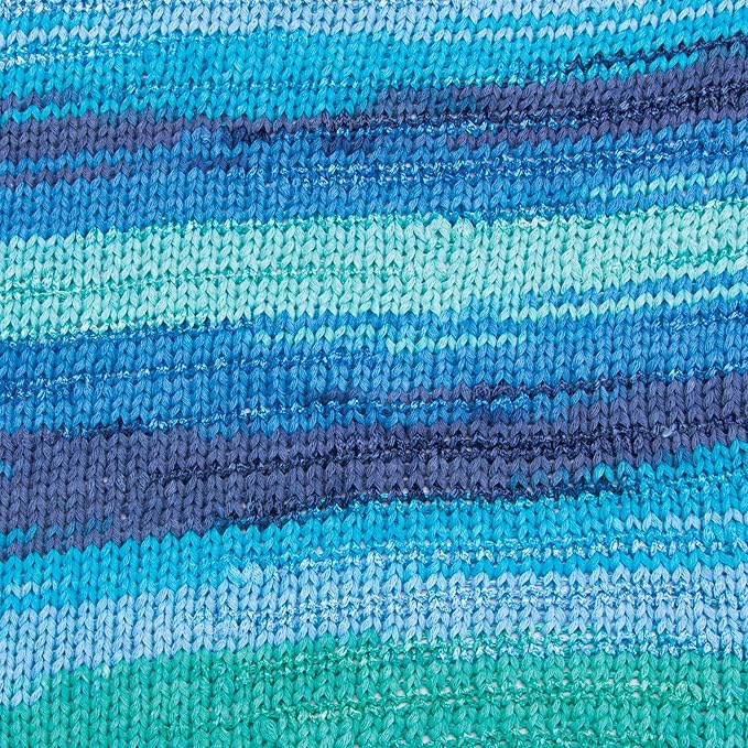 YarnArt Symphony Dream Cotton Yarn -%80 Cotton%20 Viscose Rainbow Multicolor Crochet Knitting Yarn - Suitable for All Blouses, Dresses, Shawls, Bags, Hats - 273 Yards, 3.52 Oz (1 Skein) (3115)