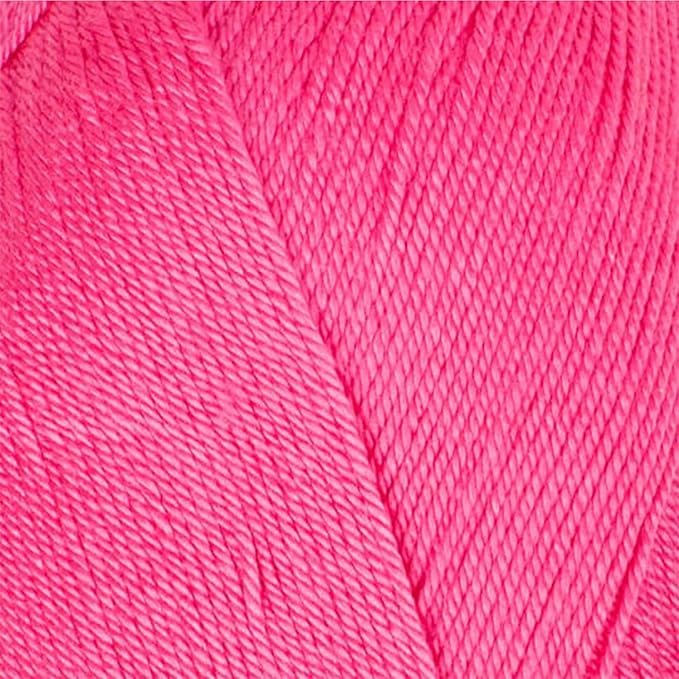 Estako Dream, (4 Skeins Pack) 100% Microfiber Acrylic Yarn, Soft, Super Fino/Fingering Weight (1) for Crochet and Knitting (4 x 3.5 Oz) / (4 x 382 Yrds) (73041 - Fuchsia)
