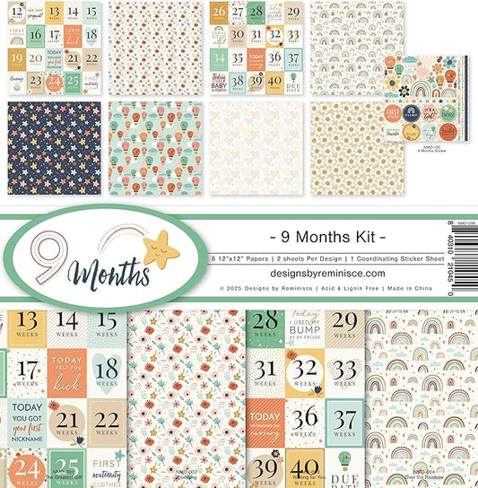 Reminisce 9 Months Scrapbook Collection Kit