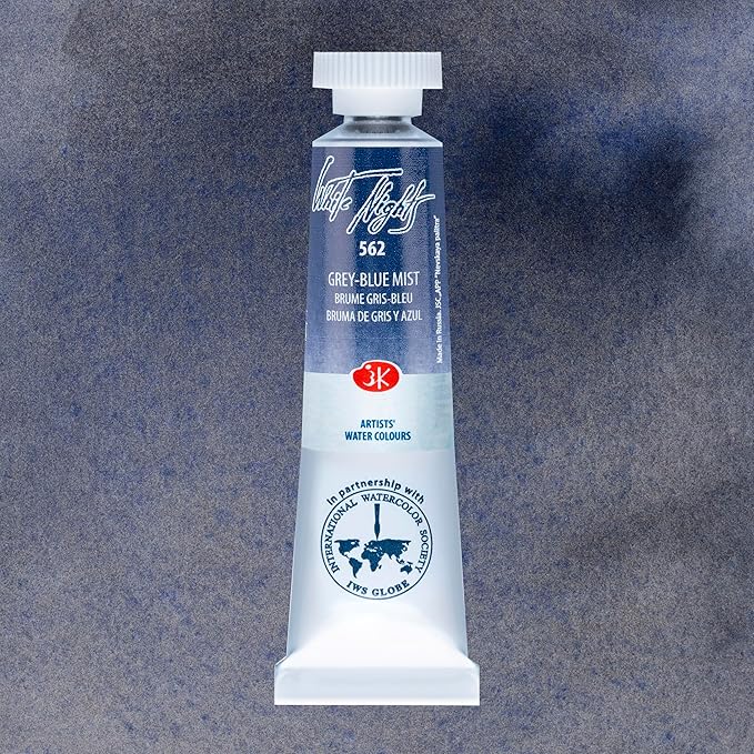 White Nights Extra Fine Artists Grade Professional Watercolor Set 3 * 10ml Tubes Granulating Colors by Nevskaya Palitra (North Sea)