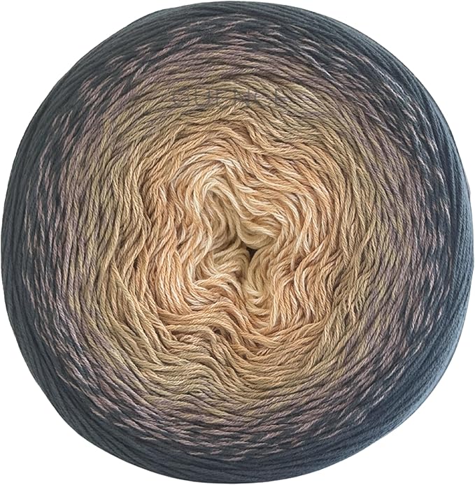 YarnArt Flowers – Gradient Cotton Acrylic Blend, 250g (8.8 oz), 1094 yds, Lightweight Sport Yarn for Crochet, Knitting, Shawls, Summer Projects (297)