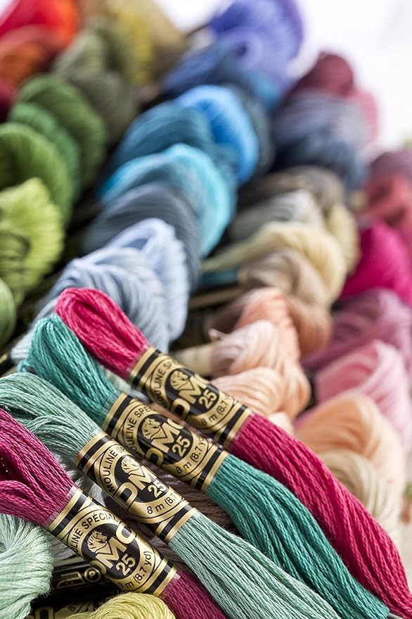 DMC 117-3013 Six Strand Embroidery Cotton Floss, Light Khaki Green, 8.7-Yard