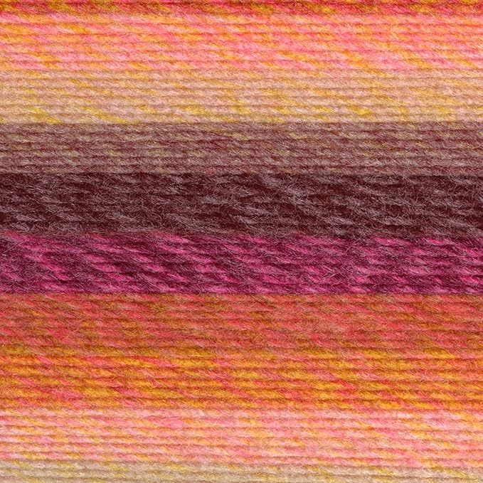 Lion Brand Yarn, Muticolor Ferris Wheel Yarn for Knitting, Crocheting, and Crafts, Cherry on Top, 1 Pack