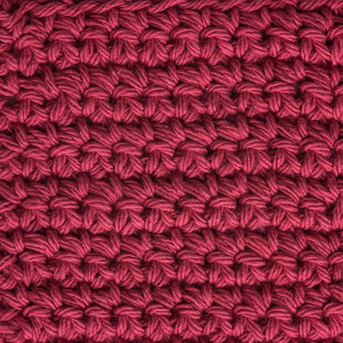 Lily Sugar'n Cream 100% Cotton Yarn 6-Pack Bundle with Bella's Crafts Stitch Markers (Sunset)