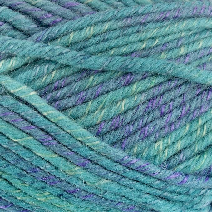 JubileeYarn Chunky Melody Yarn - 100g/Skein Bulky Wool Blend - Beachfront Blue - 2 Skeins