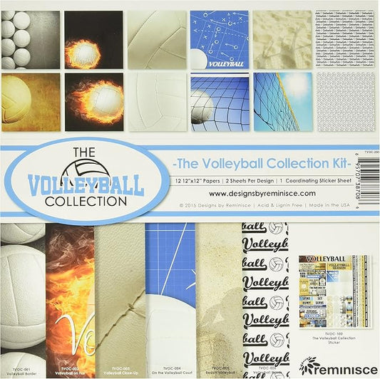 Reminisce The Volleyball Collection Kit, TVOC-200, 12x12 inches