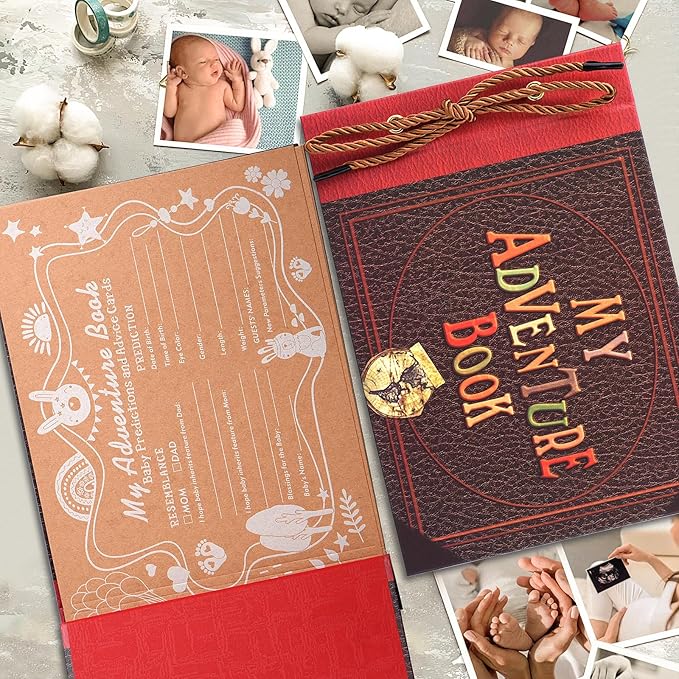 Adventure Book Diary Photo Scrapbook, Hard Cover Movie Up Travel Scrapbook for Anniversary, Wedding, Travelling, Birthday, Christmas (My Adventure)