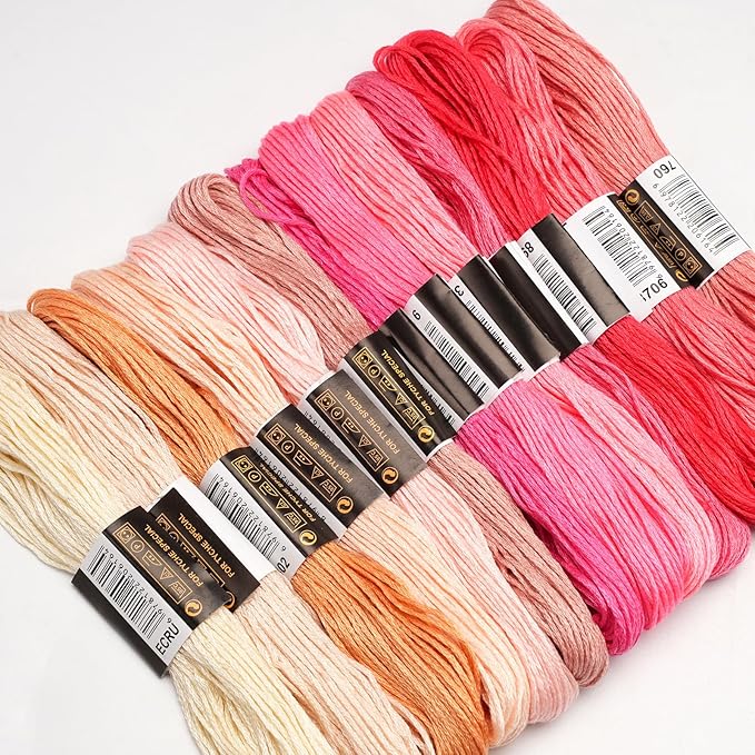 70 skeins rainbow color embroidery floss friendship bracelet string cross stitch embroidery thread cotton floss bracelet yarn, craft floss