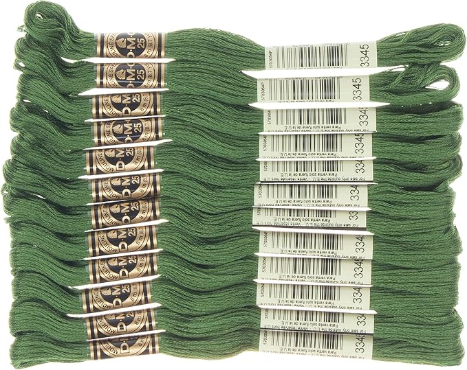 DMC 6-Strand Embroidery Cotton Floss, Dark Hunter Green