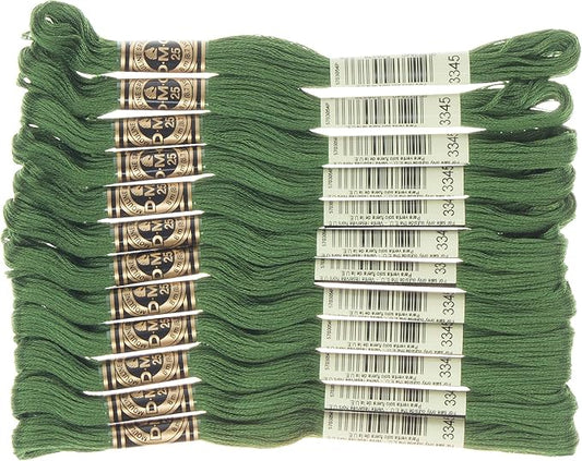 DMC 6-Strand Embroidery Cotton Floss, Dark Hunter Green
