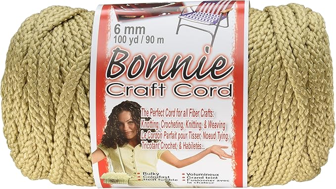 Bonnie Macrame Craft Cord 6mmX100yd, Jute