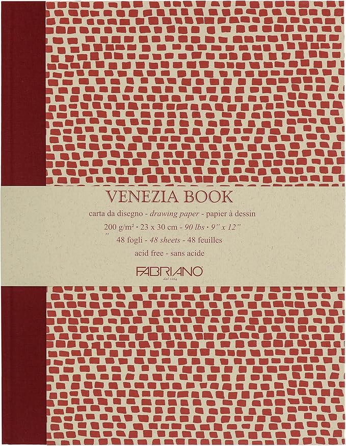 Fabriano Venezia Book, 9" x 12", 200 GSM, 48 Sheets