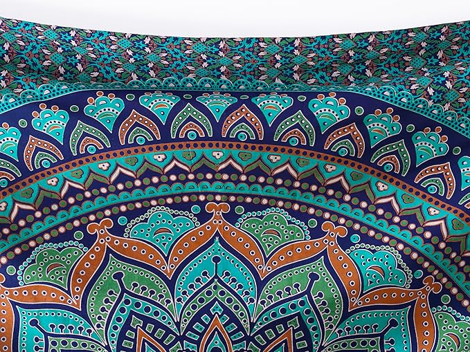 popular handicrafts tapestry wall hanging hippie ombre mandala bohemian hippy intricate indian tapestries bedspread tarquoise