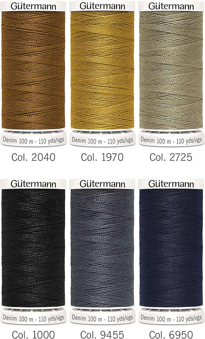 Gutermann Thread Denim 6 SPLS Denim Multicoloured