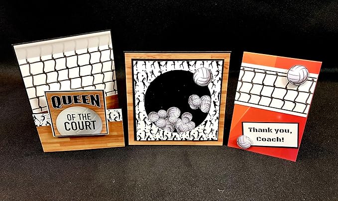 Reminisce Game Day Volleyball Scrapbook Collection Kit Paper Crafts, Multi Color Palette 12x12 inches