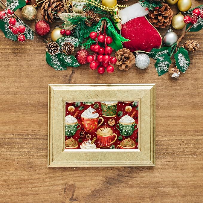 Christmas Pattern Scrapbook Paper, 6 Inch Card Production Supplies, 24 Sheets Single Sided Acid-Free Cardstock Greeting Card, Handmade Gift Journaling Craft Kits (K-style)