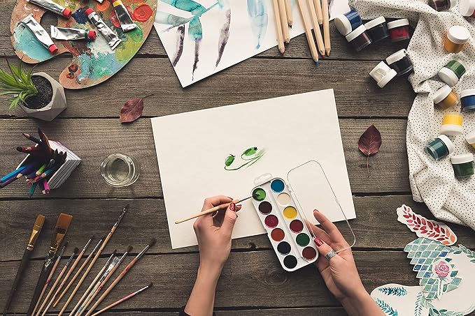 Bellofy 2X Watercolor Paper Pad, 100 Sheets, 9x12 Inches | Ideal for Kids, Artists & Beginners Love | Watercolor Sketchbook for Watercoloring Techniques | Great Gift Idea