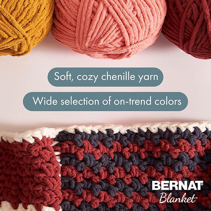 Bernat Blanket - 2 Pack of 220 Yards/10.5 oz Celestial Blue 100% Polyester Yarn
