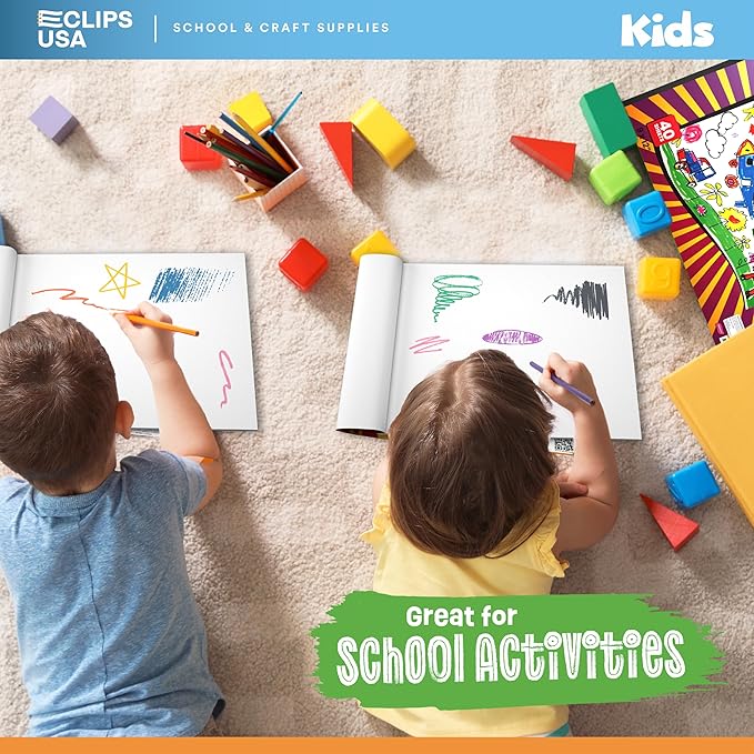 Sketch Book for Kids, Drawing Pad for Kids, Drawing Paper, Sketch Pad for Kid, Sketchbook for Kid (9 x 12, 40 Sheets) (4)