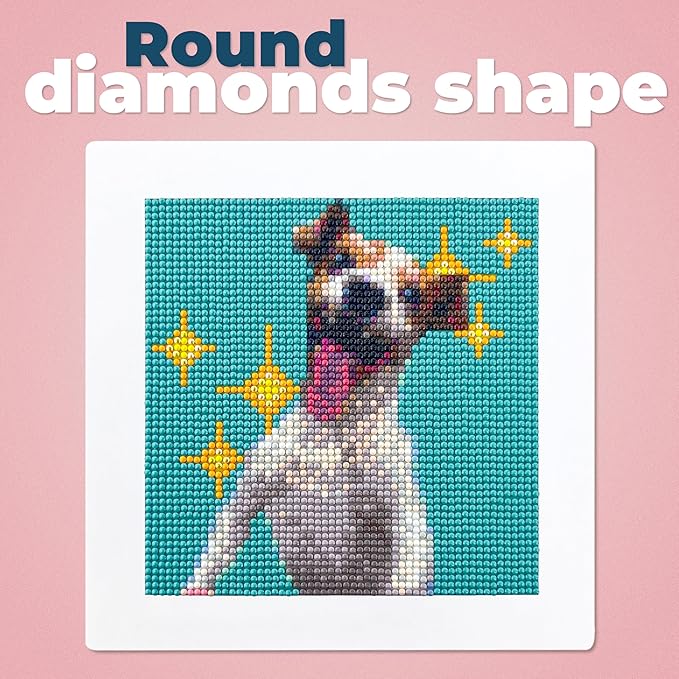 LuwoArte 6 Pack Diamond Painting Kits for Adults – Featuring Meme Doggies and Cute Dogs – Full Drill DIY Paint Gem Art for Adults – Brilliant 5D Diamond Painting Kit–Relaxing Craft for Home Wall Décor