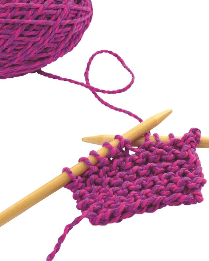 friendly loom Quick to Knit Scarf Knitting Kit from Harrisville Designs, Beginner Knitters Kids and Adults-All Wool Yarn Made in The USA Pink