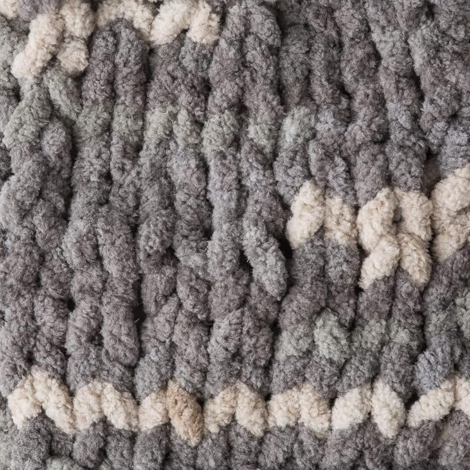 Bernat Blanket Silver Steel Yarn - 3 Pack of 150g/5.3oz - Polyester - 6 Super Bulky - 108 Yards - Knitting/Crochet