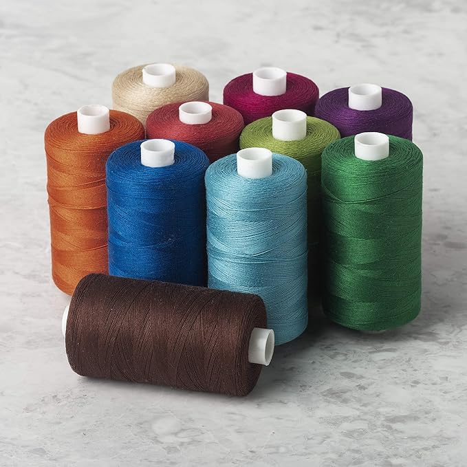 connecting threads 100% cotton thread sets - 1200 yard spools (set of 10 - bejeweled)