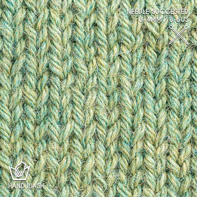 Worsted Set (6 x 1.75 oz) Super Soft Baby Alpaca Knitting Yarn Linden Blossom 656 Yards