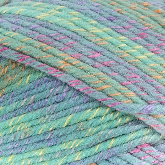 JubileeYarn Chunky Melody Yarn - 100g/Skein Bulky Wool Blend - Peacock - 4 Skeins
