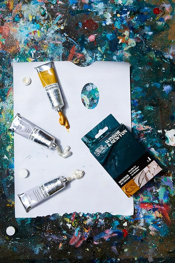 Winsor & Newton Winton Oil Color Paint Set, Metallics, 3 x 37ml Tubes