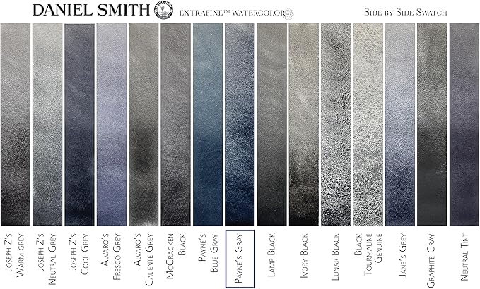 Daniel Smith Extra Fine Watercolor Paint, 5ml Tube, Payne's Gray, 284610065, 0.17 Fl Oz (Pack of 1)