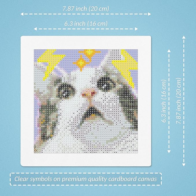 LuwoArte 6 Pack Diamond Painting Kits for Adults – Featuring Meme Kittens and Cute Cats – Full Drill DIY Paint Gem Art for Adults – Brilliant 5D Diamond Painting Kit–Relaxing Craft for Home Wall Décor